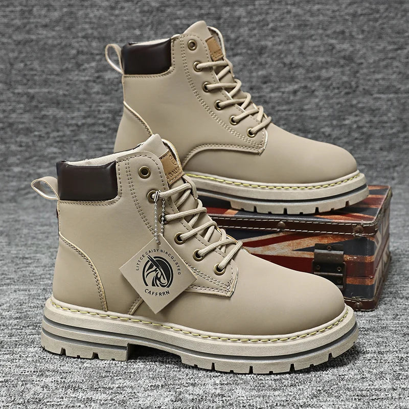 Men's Outdoor Combat Boots – Rugged Lace-Up Work and Adventure Style