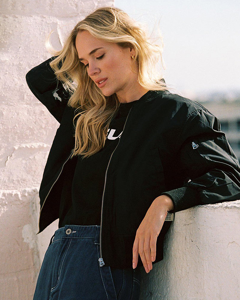 Women's Casual Bomber Jacket – Classic Urban Street Style, Versatile Everyday Outerwear
