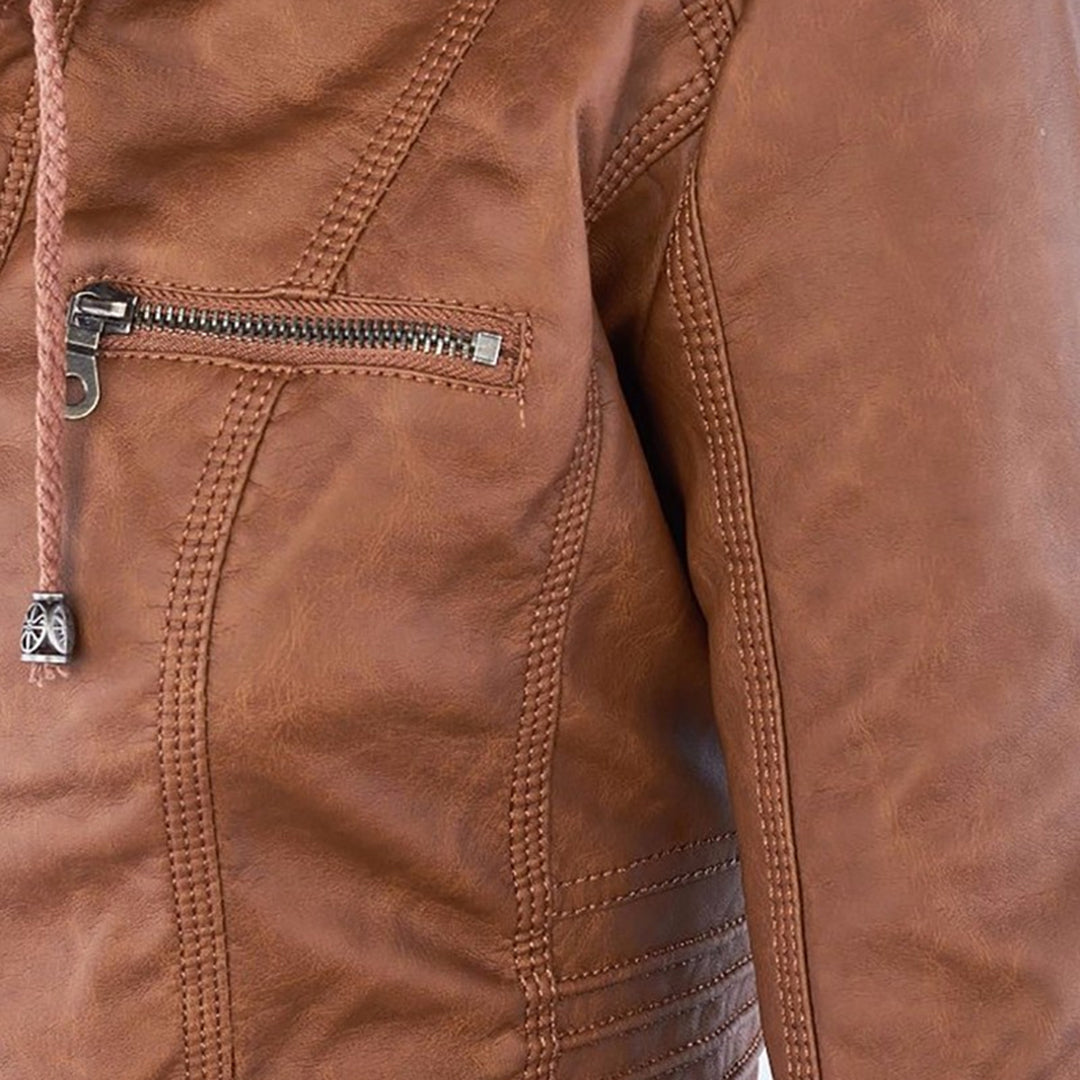 Women's Fashion Hooded Zip-Up Jacket for Everyday Style and Versatility