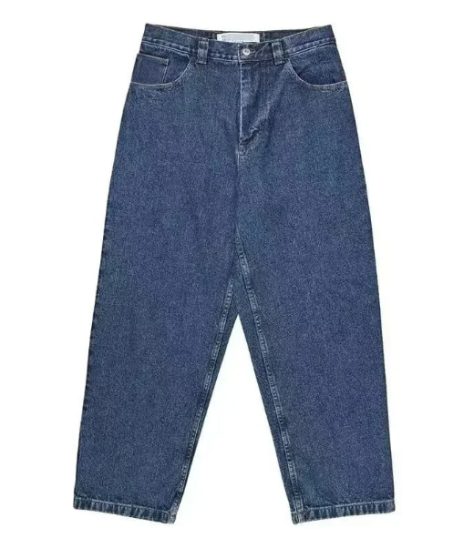 Men's Baggy Wide Fit Jeans for Urban Streetwear and Skateboarding