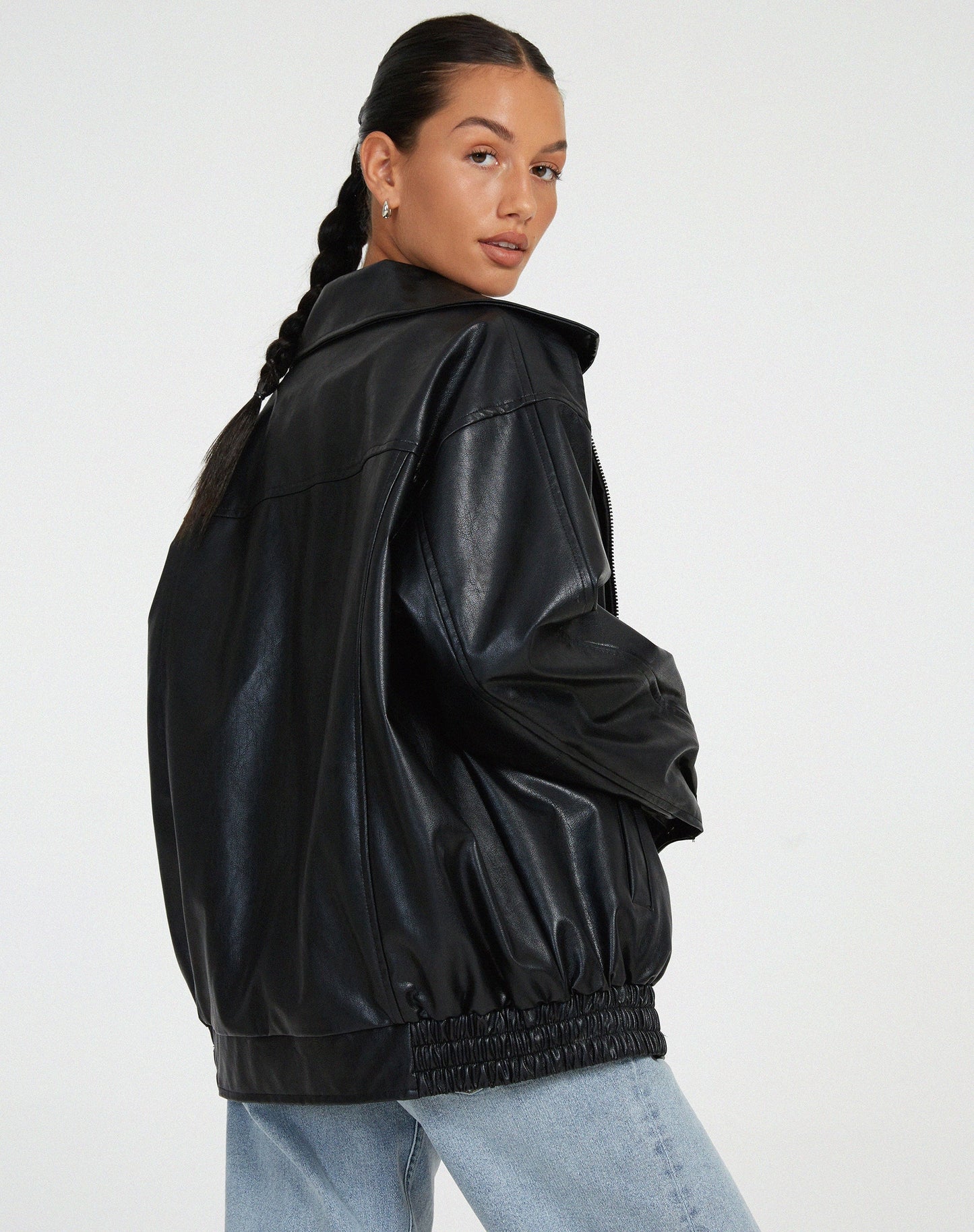 Women's Oversized Trendy Bomber Jacket for Urban Street Style