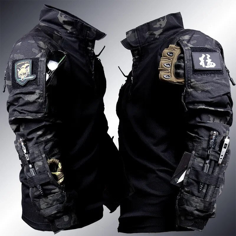 Men's Tactical Combat Uniform Set – Military Style Top and Pants for Outdoor, Duty, and Adventure