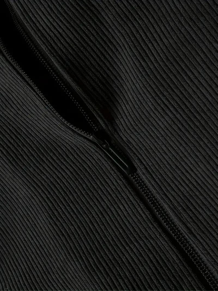 Men's Classic Stand Collar Corduroy Winter Jacket with Warm Lining - Urban Casual Style
