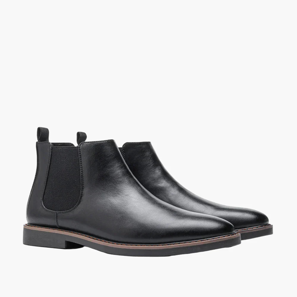 Men's Chelsea Boots Classic Slip-On Dress Ankle Boots for Versatile Style