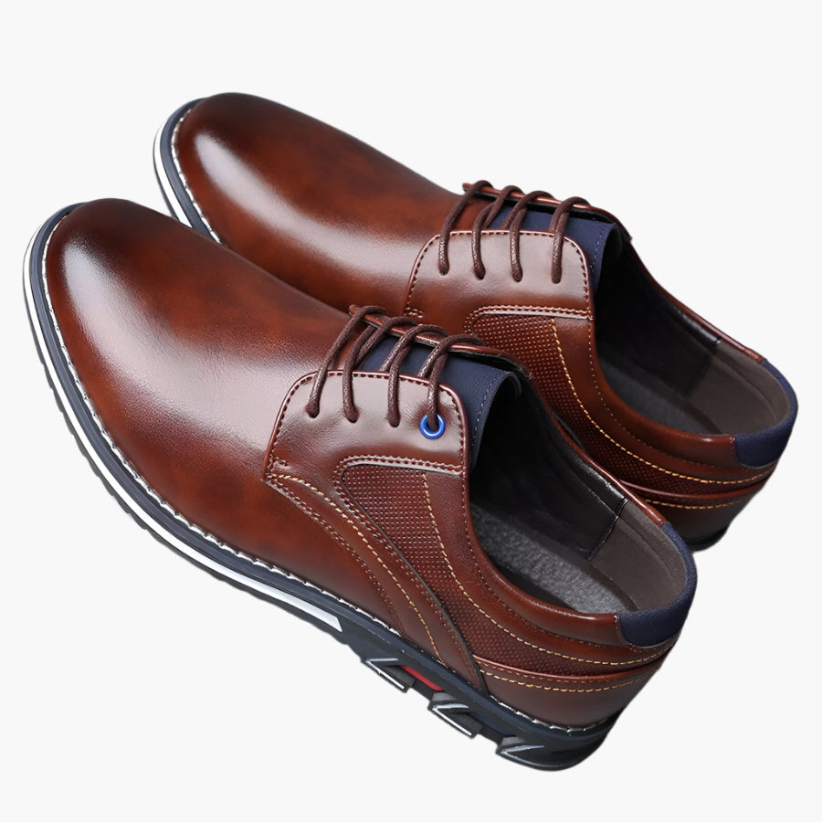 Men's Orthopedic Business Dress Shoes – Classic Lace-Up Office and Formal Style