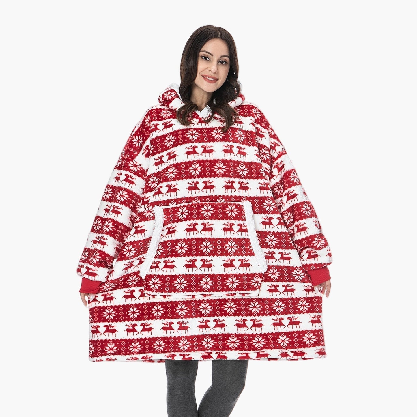 Women's Cozy Oversized Hoodie Blanket with Hood – Lounge & Relaxation Wear