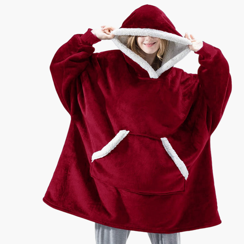 Women's Cozy Oversized Hoodie Blanket with Hood – Lounge & Relaxation Wear