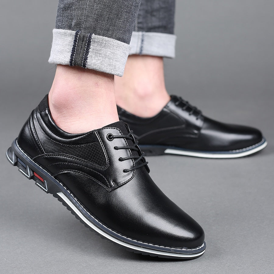 Men's Orthopedic Business Dress Shoes – Classic Lace-Up Office and Formal Style