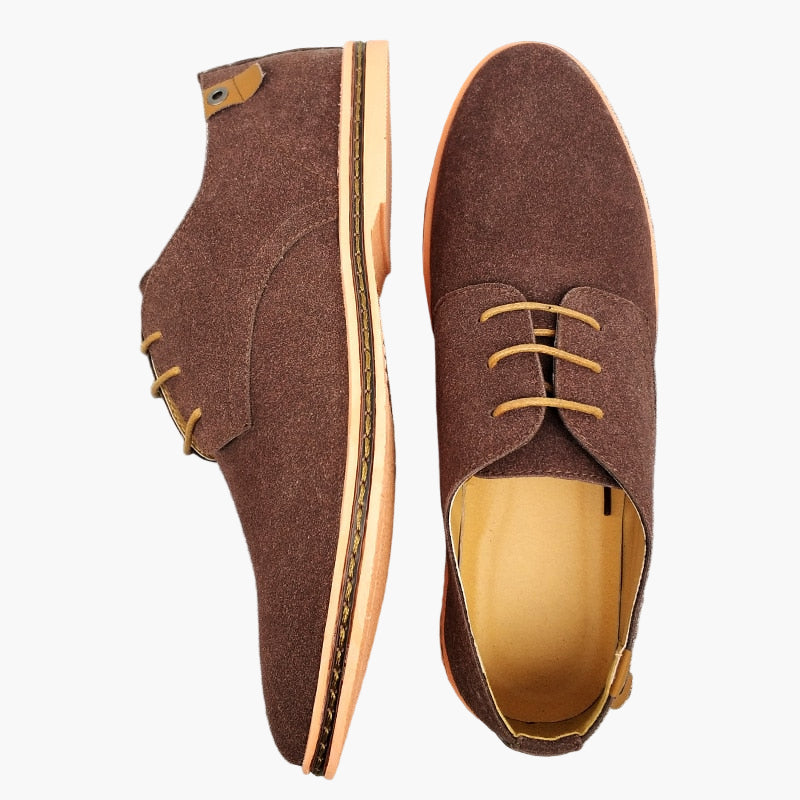 Men's Classic Oxford Lace-Up Dress Shoes for Business and Casual Style