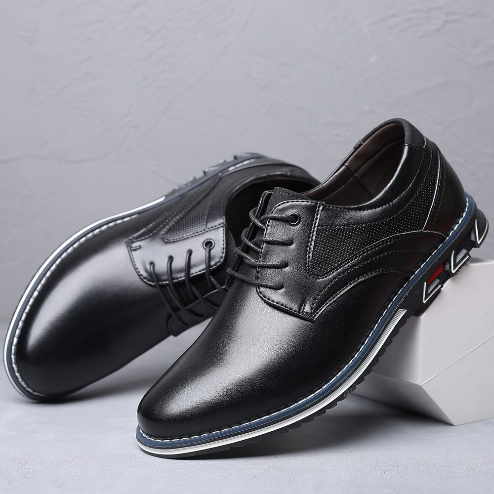 Men's Orthopedic Business Dress Shoes – Classic Lace-Up Office and Formal Style
