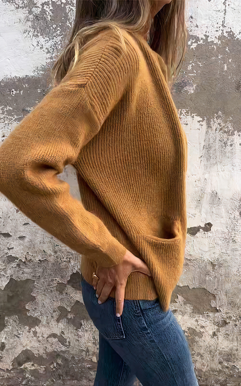 Women's Elegant Zip-Up Cardigan Sweater for Everyday and Office Wear