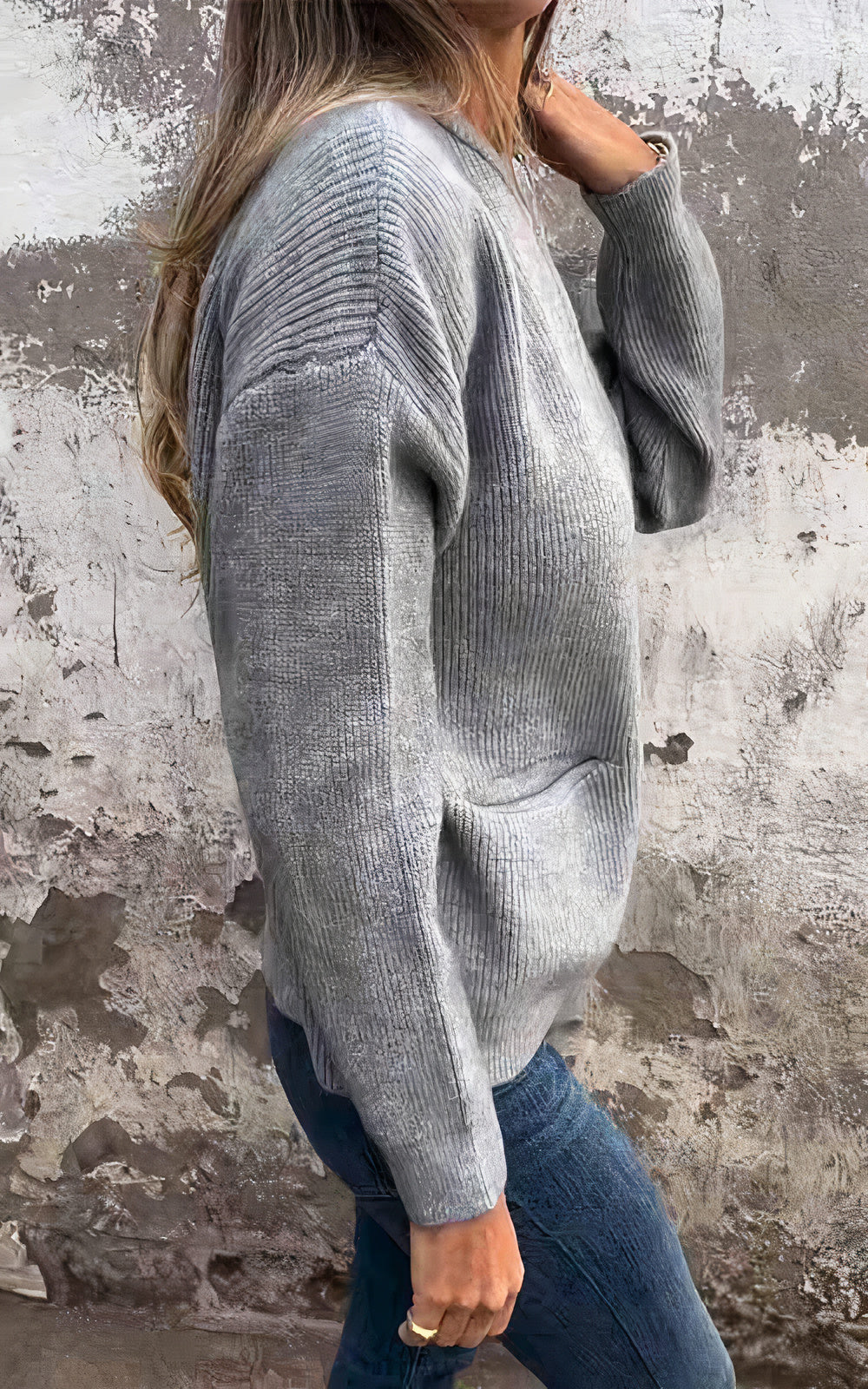 Women's Elegant Zip-Up Cardigan Sweater for Everyday and Office Wear
