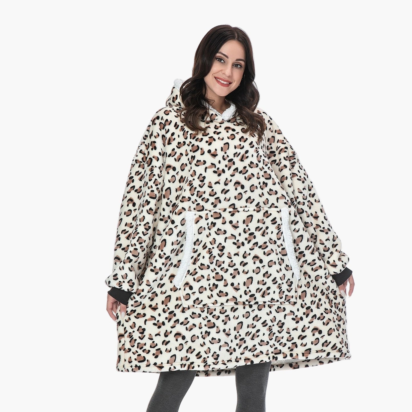 Women's Cozy Oversized Hoodie Blanket with Hood – Lounge & Relaxation Wear