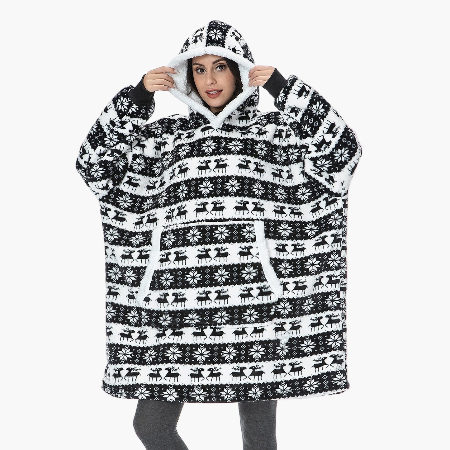Women's Cozy Oversized Hoodie Blanket with Hood – Lounge & Relaxation Wear