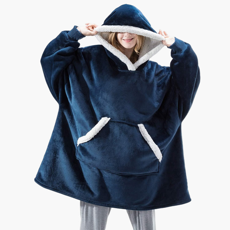 Women's Cozy Oversized Hoodie Blanket with Hood – Lounge & Relaxation Wear