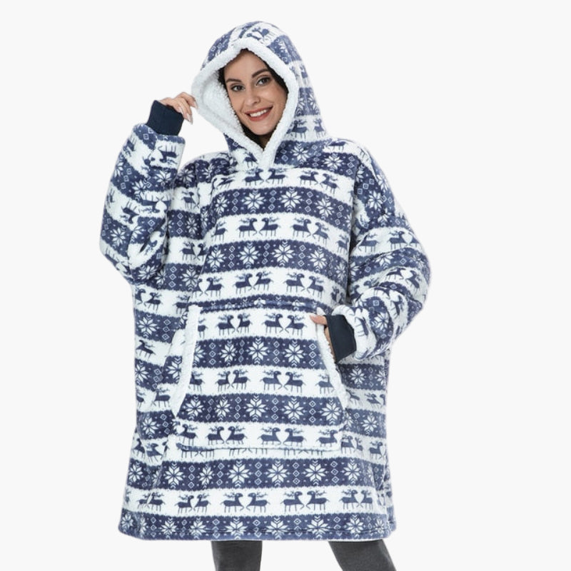 Women's Cozy Oversized Hoodie Blanket with Hood – Lounge & Relaxation Wear