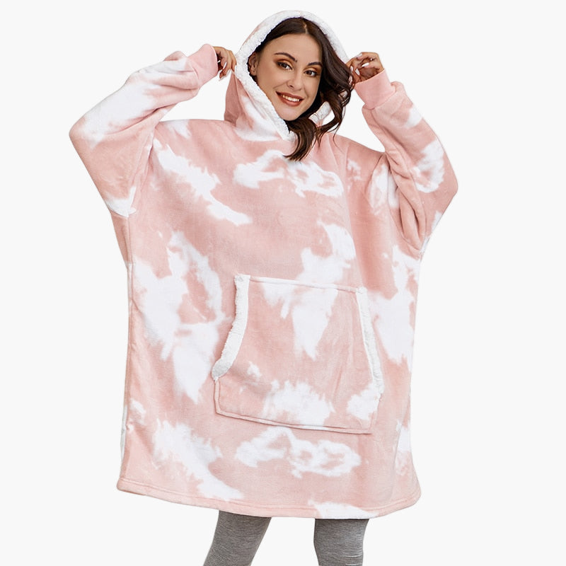 Women's Cozy Oversized Hoodie Blanket with Hood – Lounge & Relaxation Wear