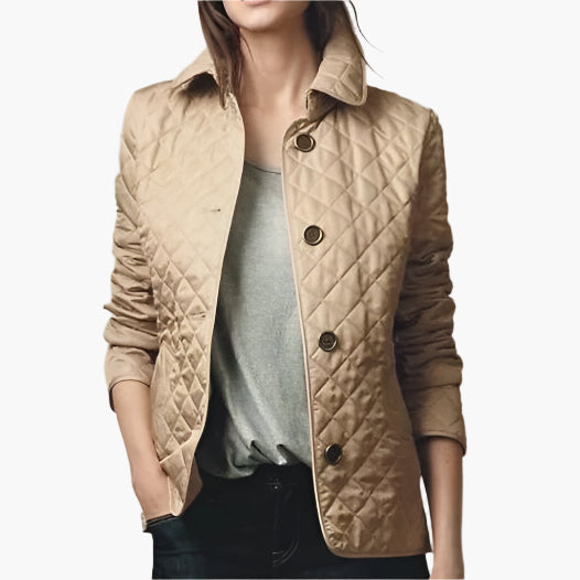 Women's Classic Quilted Jacket – Elegant Transitional Outerwear for Everyday Style