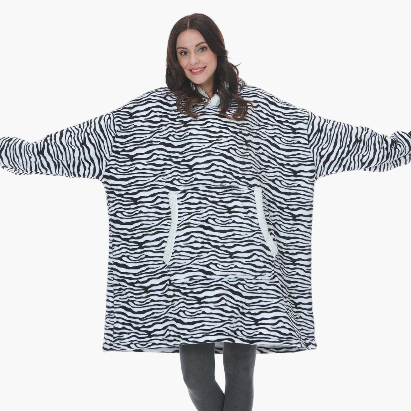 Women's Cozy Oversized Hoodie Blanket with Hood – Lounge & Relaxation Wear