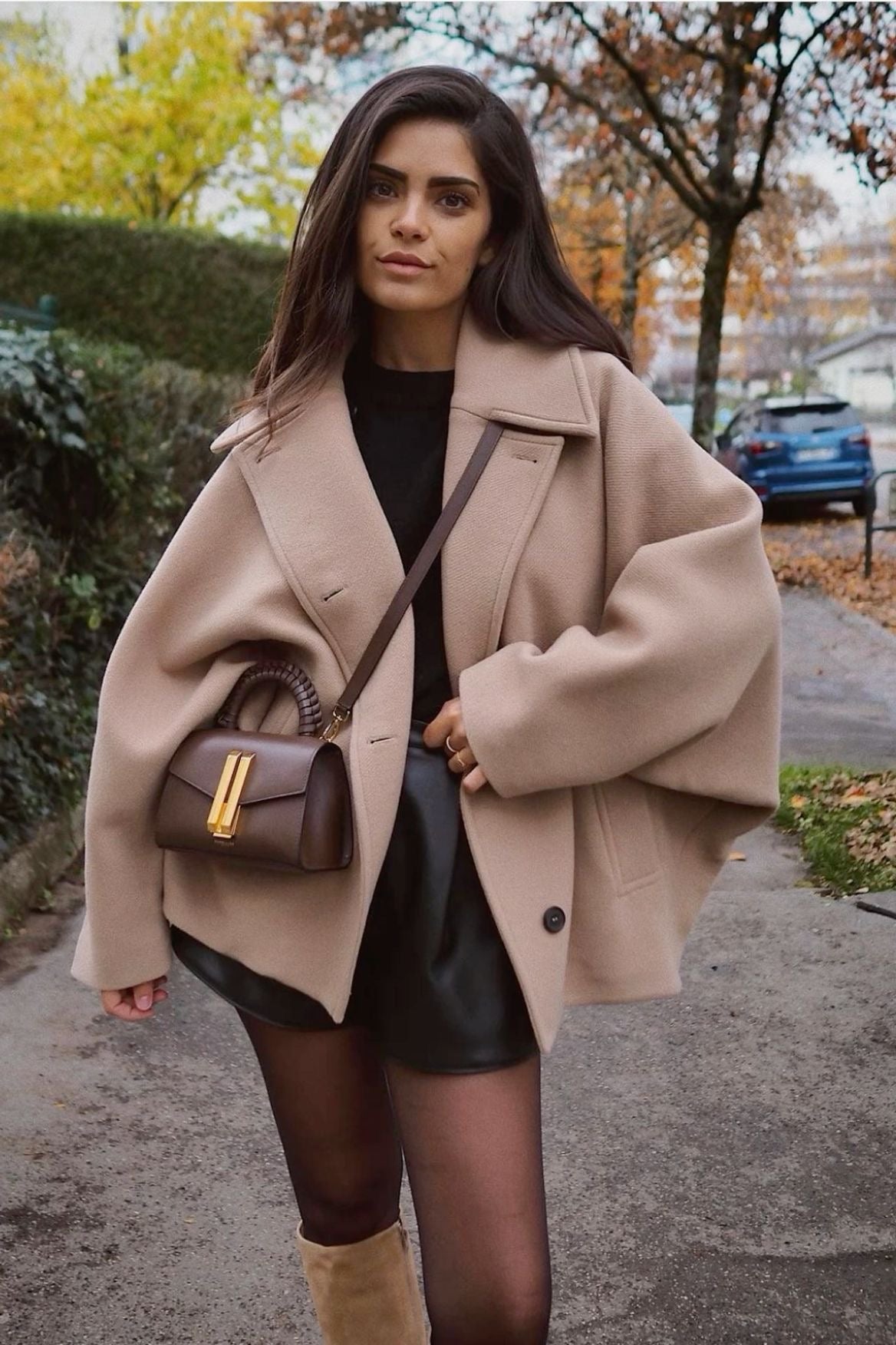 Women's Oversized Boxy Fit Coat – Modern Urban Style for Autumn and Winter