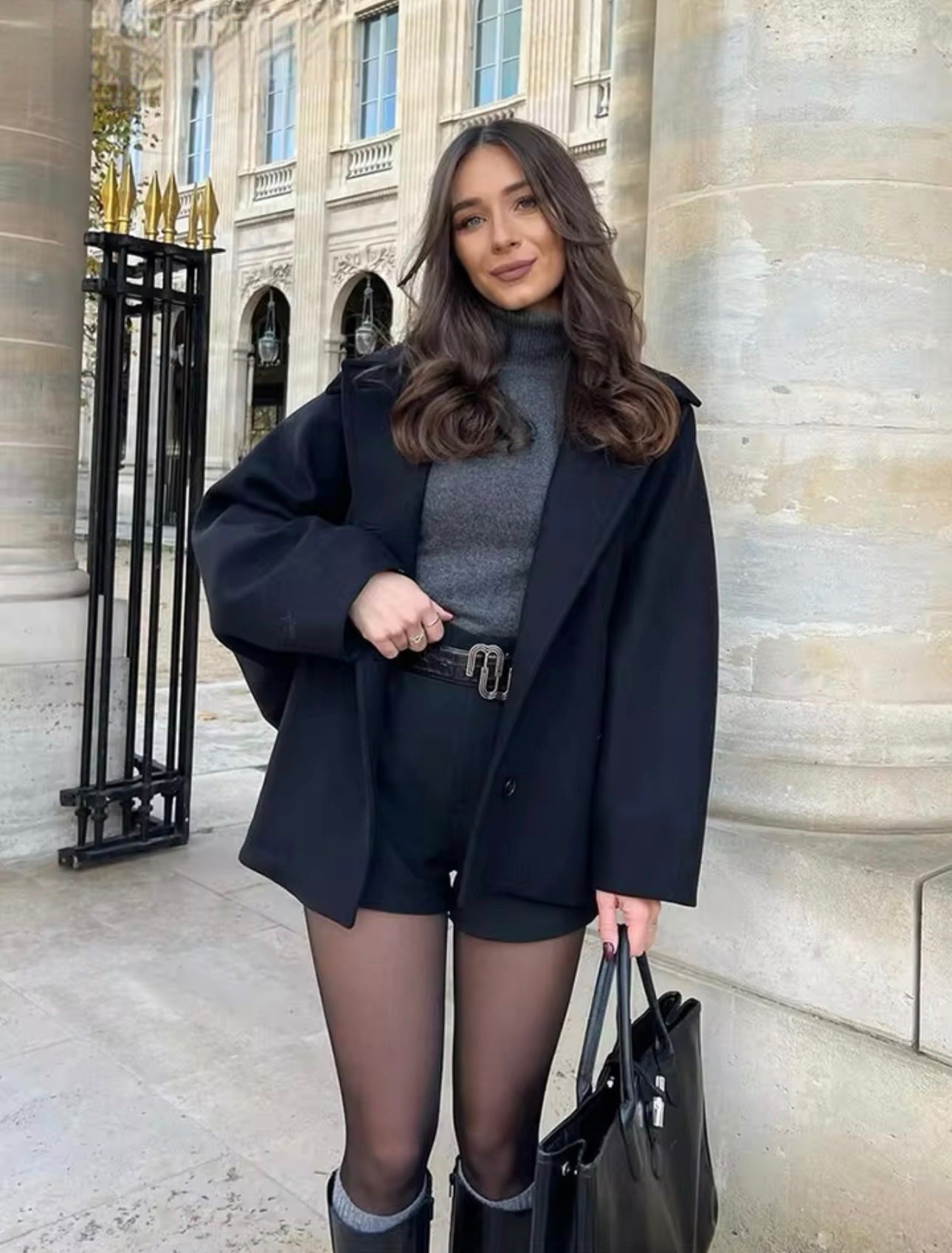 Women's Oversized Boxy Fit Coat – Modern Urban Style for Autumn and Winter