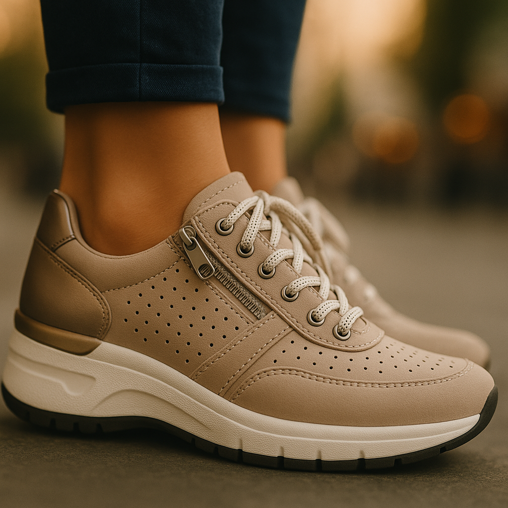 Women's Orthopedic Comfort Sneakers - Supportive Casual Walking Shoes