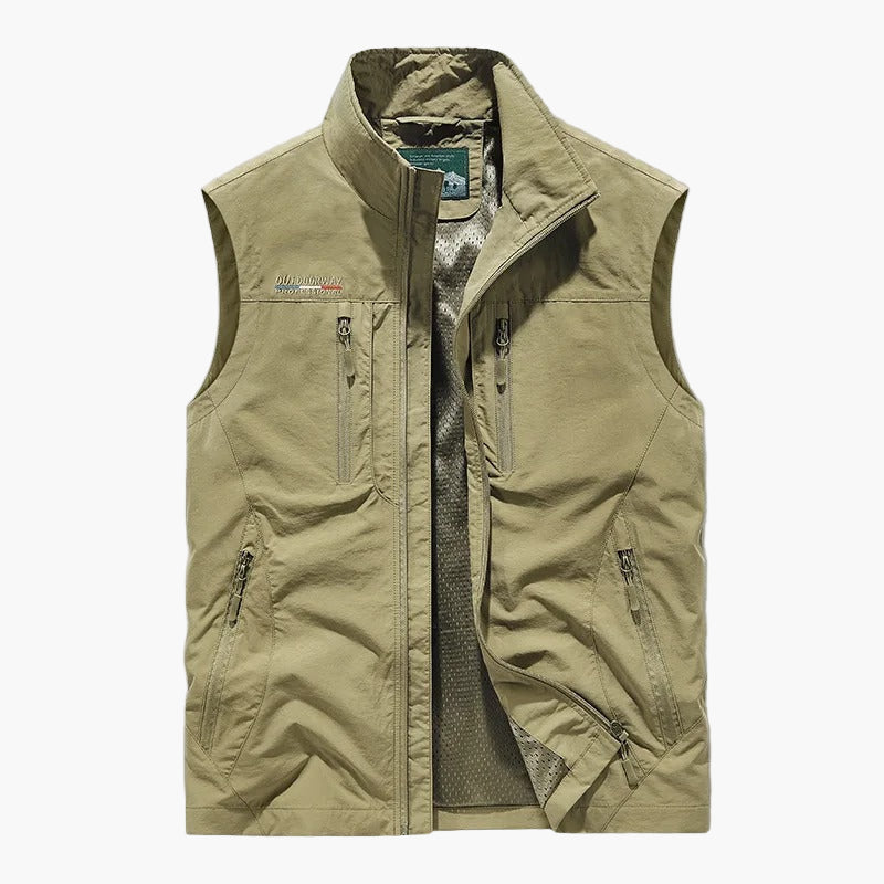 Men's Outdoor Utility Vest Sleeveless Travel and Adventure Style