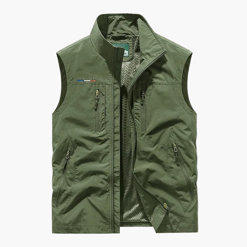 Men's Outdoor Utility Vest Sleeveless Travel and Adventure Style