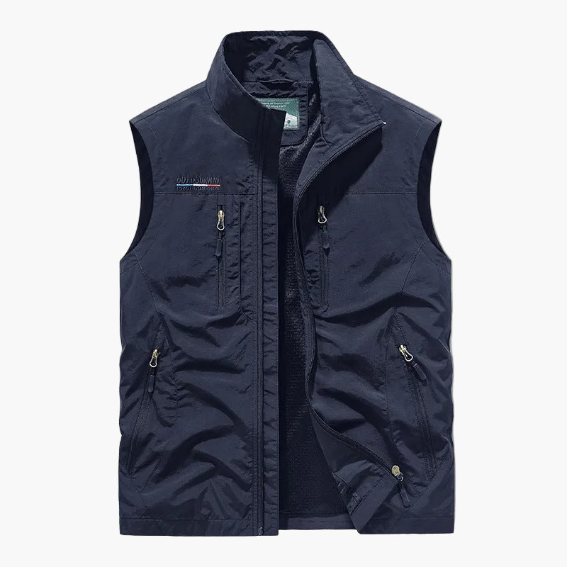 Men's Outdoor Utility Vest Sleeveless Travel and Adventure Style