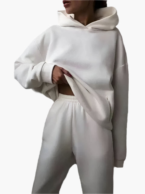 Women's Oversized Hoodie and Jogger Set – Casual Winter Loungewear Two-Piece Outfit
