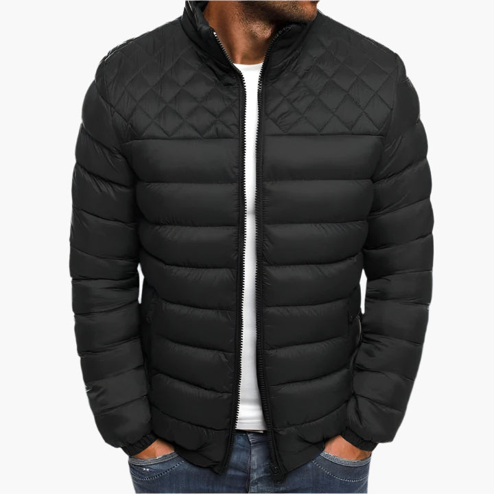 Men's Quilted Puffer Jacket – Modern Outdoor Style, Everyday Comfort