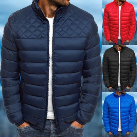 Men's Quilted Puffer Jacket – Modern Outdoor Style, Everyday Comfort