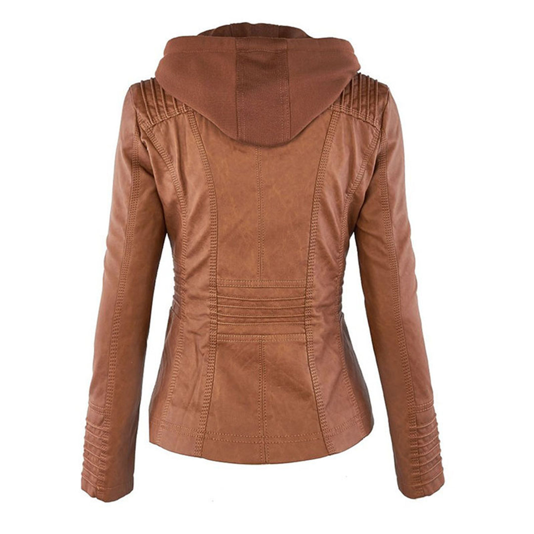 Women's Fashion Hooded Zip-Up Jacket for Everyday Style and Versatility