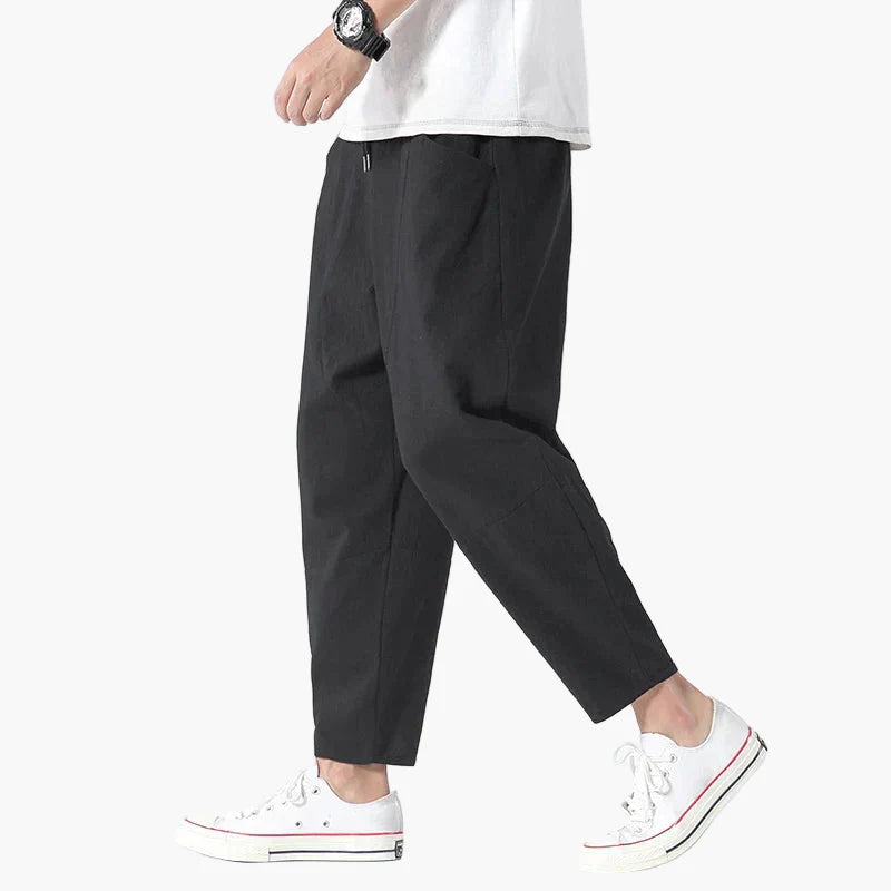 Men's Relaxed Fit Cropped Summer Pants Casual Urban Style