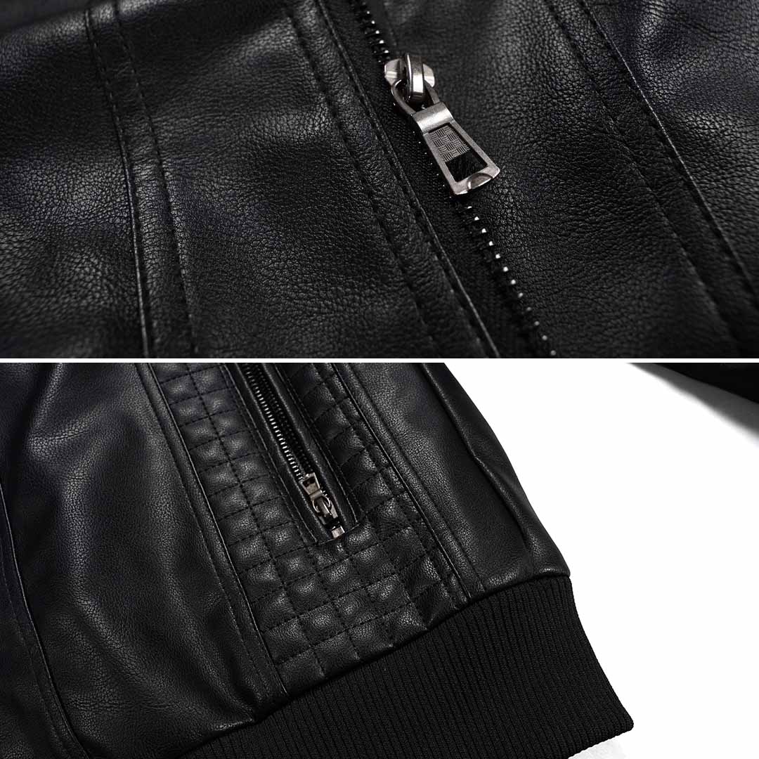 Men's Urban Biker Jacket with Hood – Modern Street Style for Everyday Wear