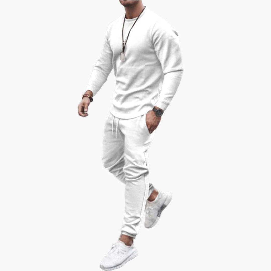 Men's Athletic Tracksuit Set – Modern Slim Fit Jogger Sweatshirt for Sports & Casual