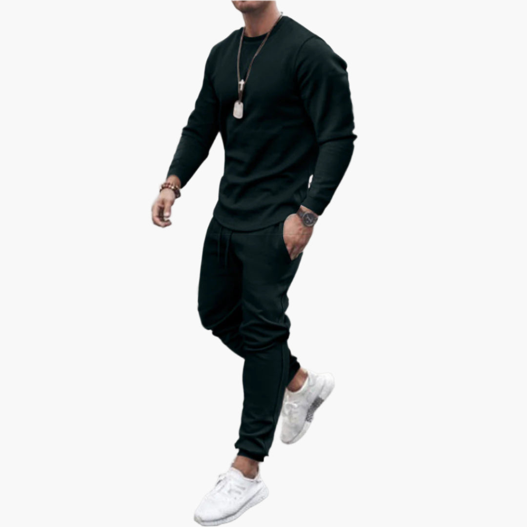Men's Athletic Tracksuit Set – Modern Slim Fit Jogger Sweatshirt for Sports & Casual