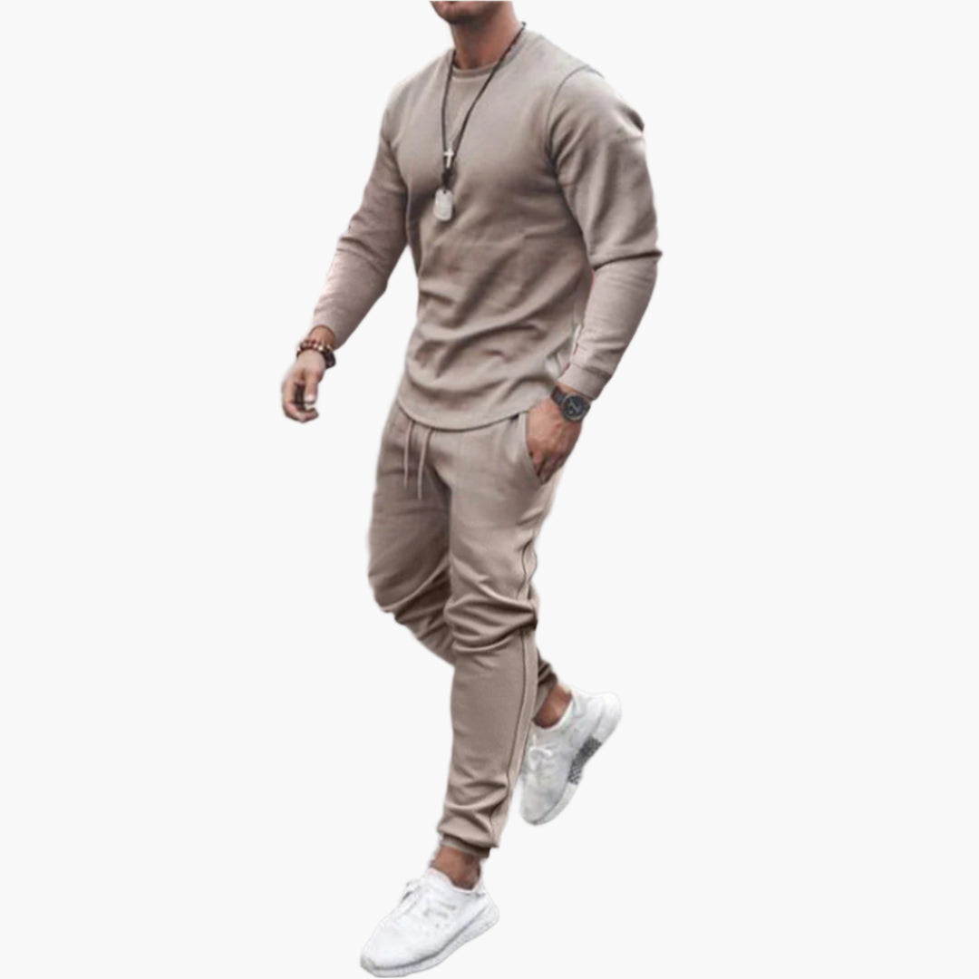 Men's Athletic Tracksuit Set – Modern Slim Fit Jogger Sweatshirt for Sports & Casual
