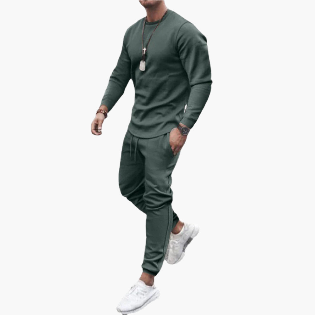 Men's Athletic Tracksuit Set – Modern Slim Fit Jogger Sweatshirt for Sports & Casual