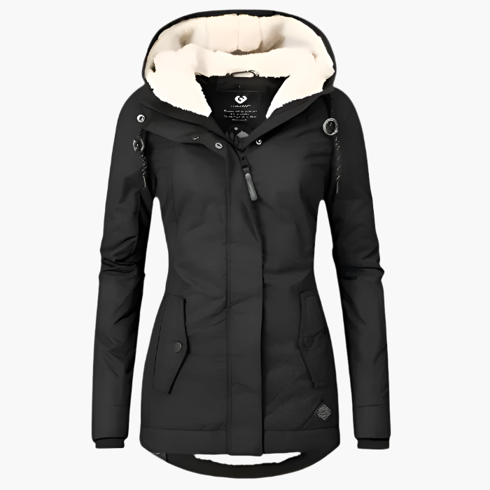 Women's Winter Parka Jacket with Hood - Stylish Long Waterproof Coat for Cold Weather