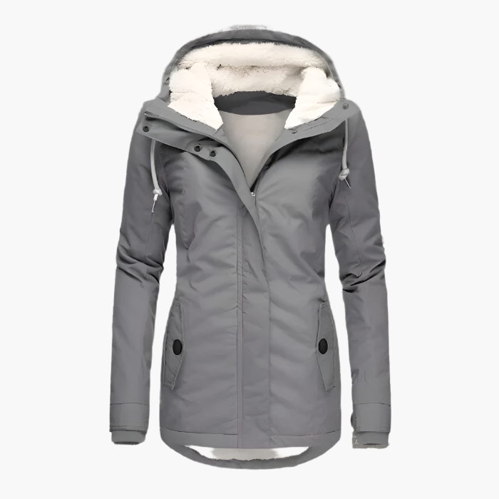Women's Winter Parka Jacket with Hood - Stylish Long Waterproof Coat for Cold Weather