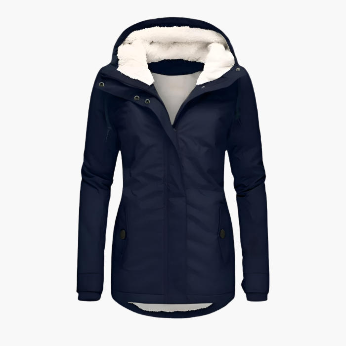 Women's Winter Parka Jacket with Hood - Stylish Long Waterproof Coat for Cold Weather