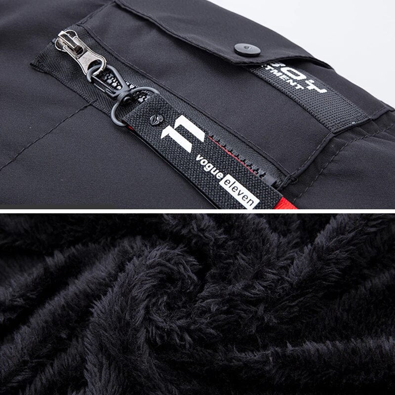 Men's Winter Puffer Parka with Hood and Faux Fur – Stylish Quilted Long Jacket for Cold Weather
