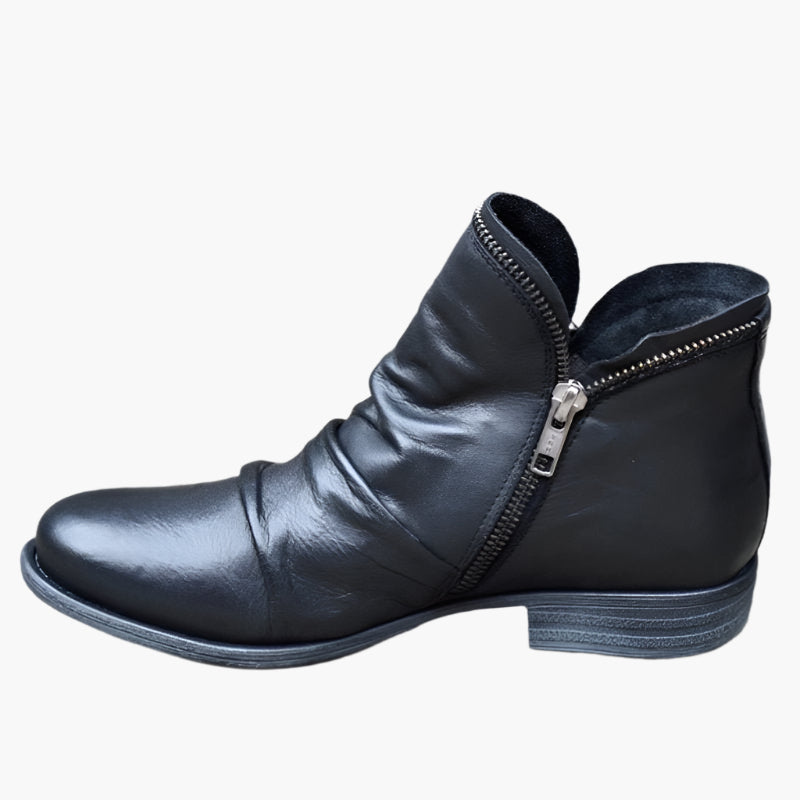 Women's Modern Ankle Boots with Comfort+ Support and Easy Zip Closure