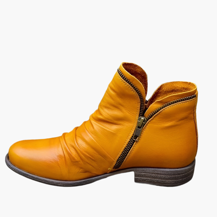 Women's Modern Ankle Boots with Comfort+ Support and Easy Zip Closure
