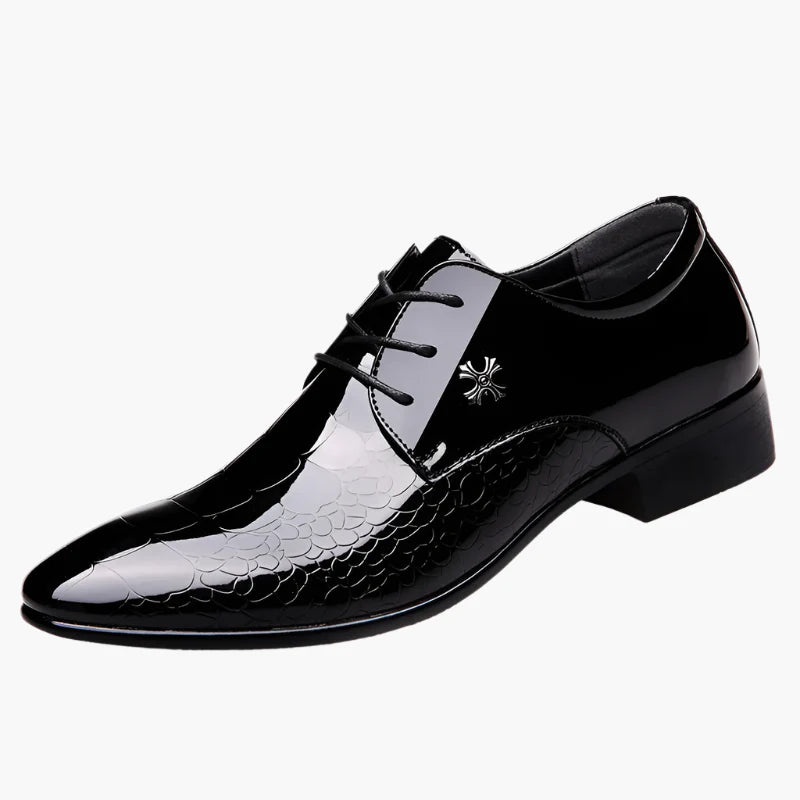 Men's Classic Formal Oxford Dress Shoes – Elegant Pointed Toe, Business & Wedding Style
