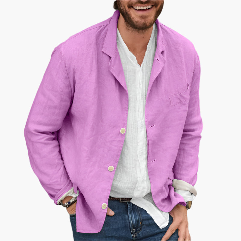 Men's Casual Blazer Classic Relaxed Fit Versatile Everyday Style