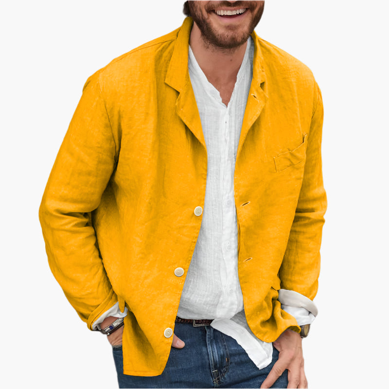 Men's Casual Blazer Classic Relaxed Fit Versatile Everyday Style