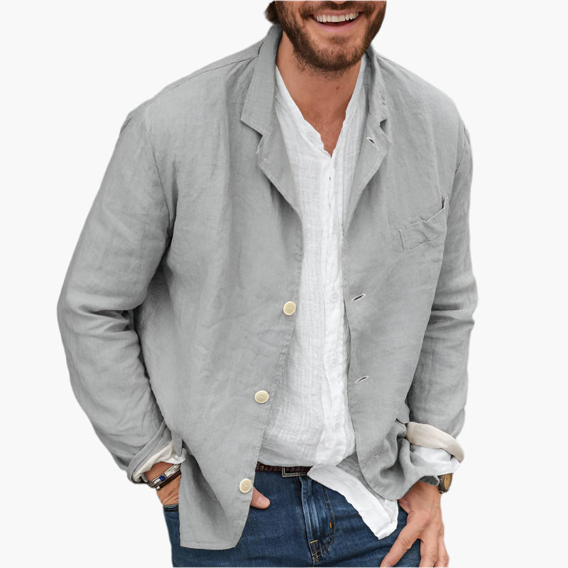 Men's Casual Blazer Classic Relaxed Fit Versatile Everyday Style