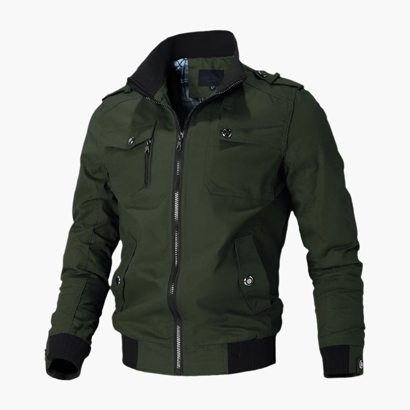 Men's Classic Bomber Jacket – Modern Vintage Style for Everyday and Outdoor Wear